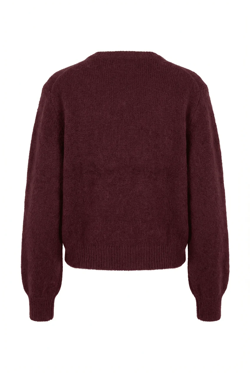 Ida Cardigan Bordeaux - Image 9