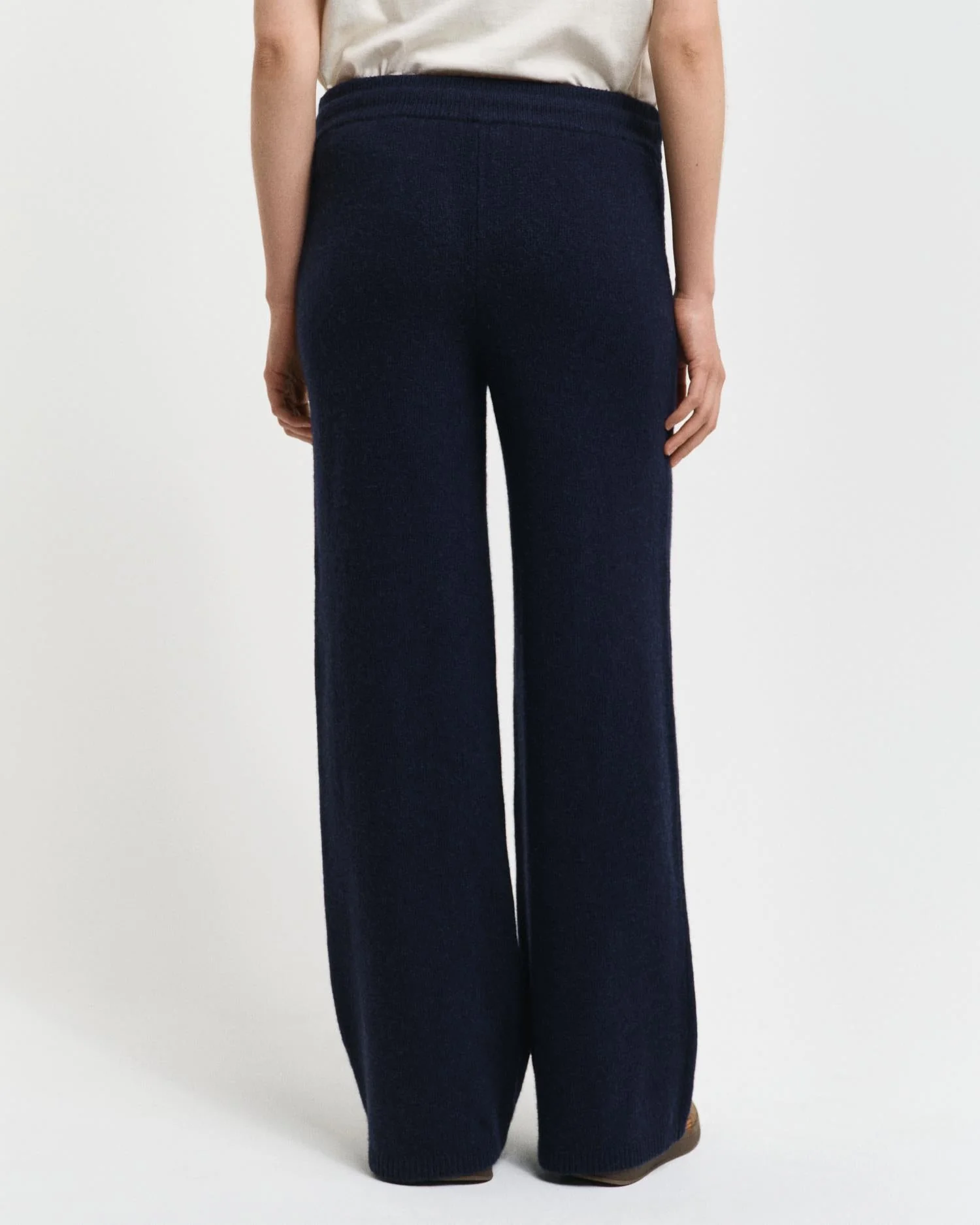 Knitted Wool Pants Evening Blue - Image 4