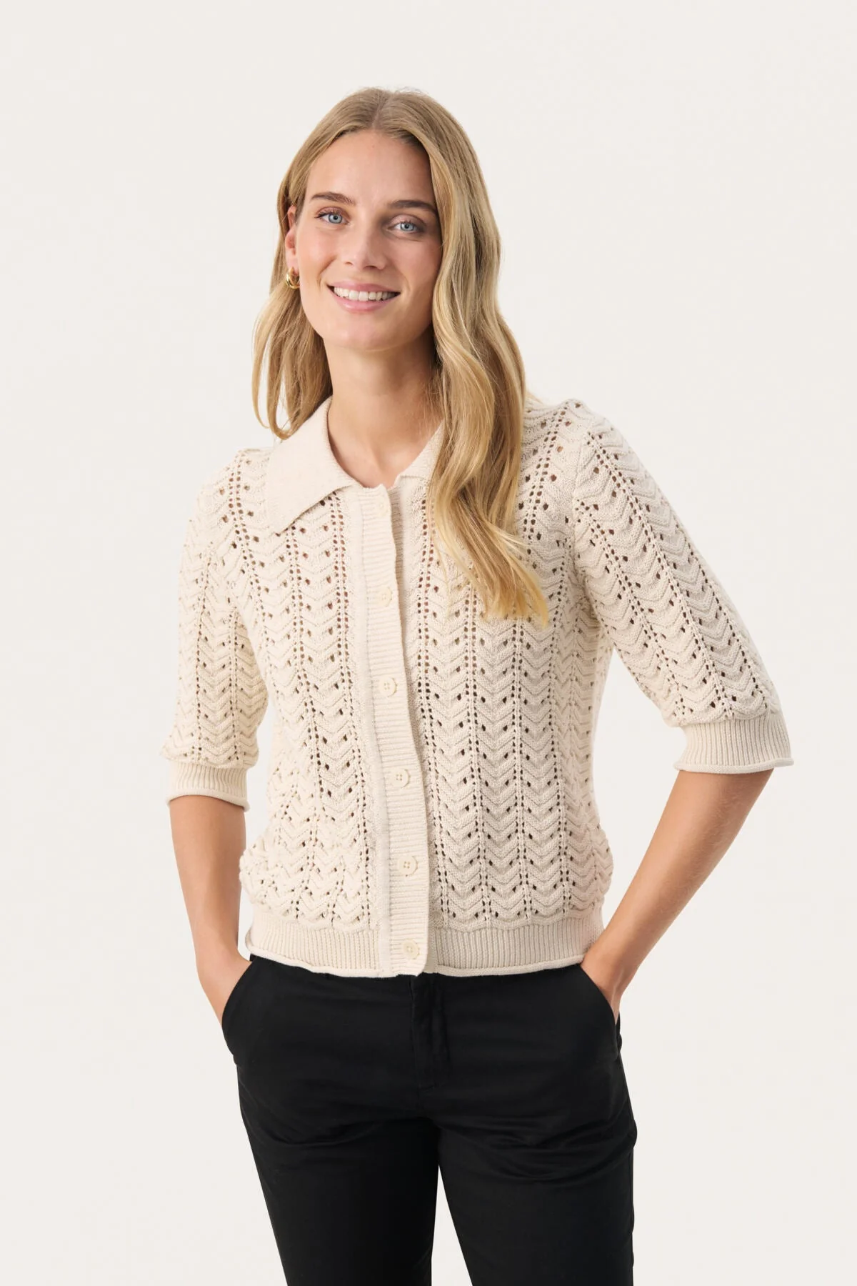 Rhodapw Cardigan Whitecap Gray - Image 2