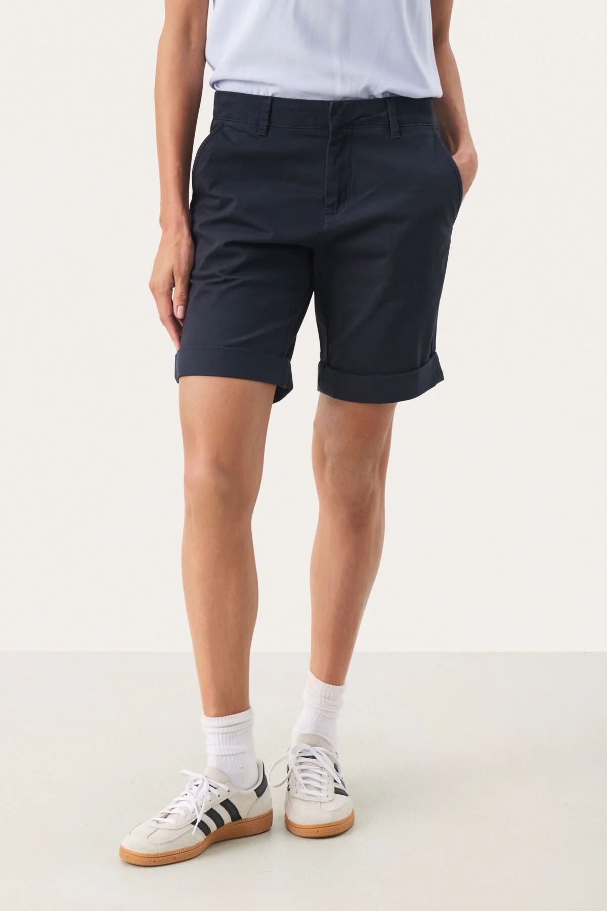 Hanijanpw Shorts Dark Navy - Image 3