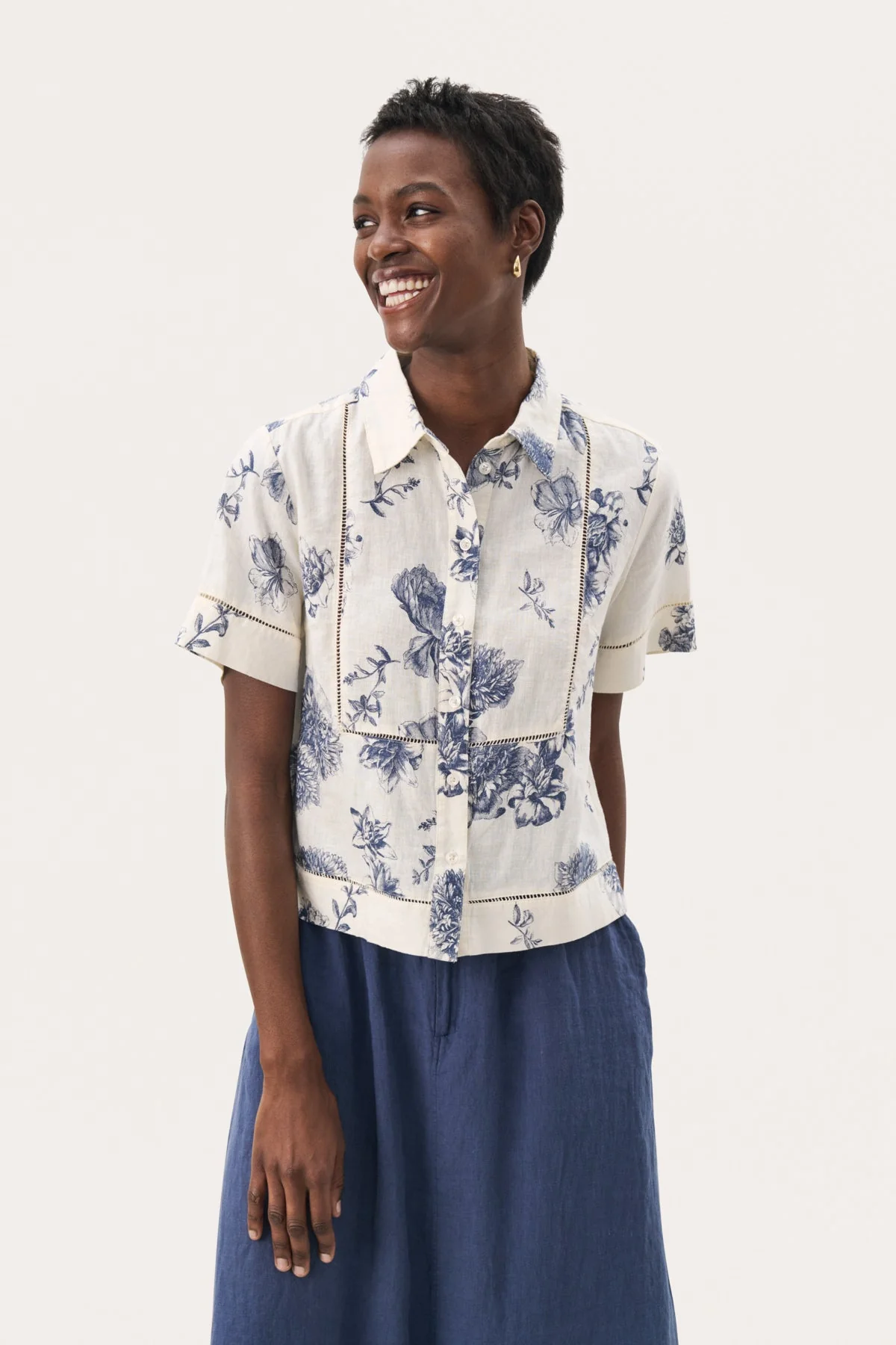Rebittapw Shirt Oceana Stunning Flower Print - Image 2