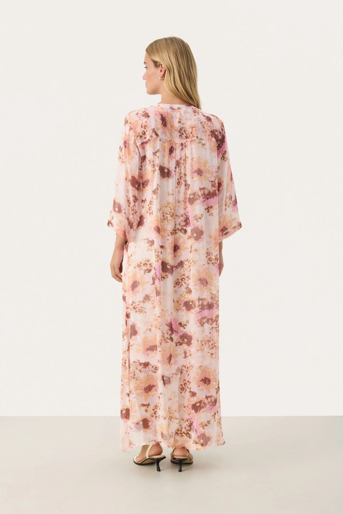 Beritpw Dress Pink Nectar Scattered Flower - Image 9