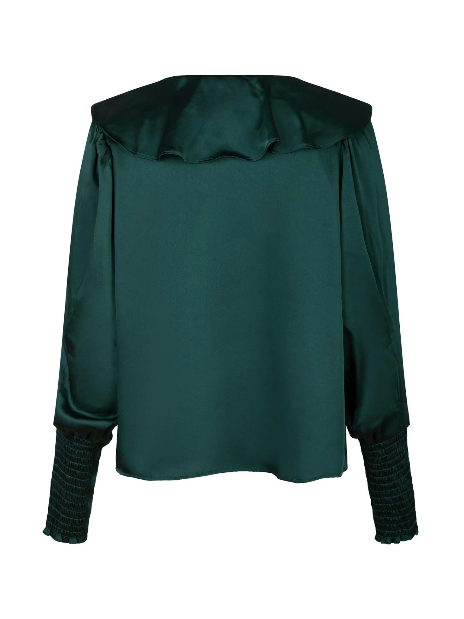 Sandie Sateen Blouse Dark Green - Image 7