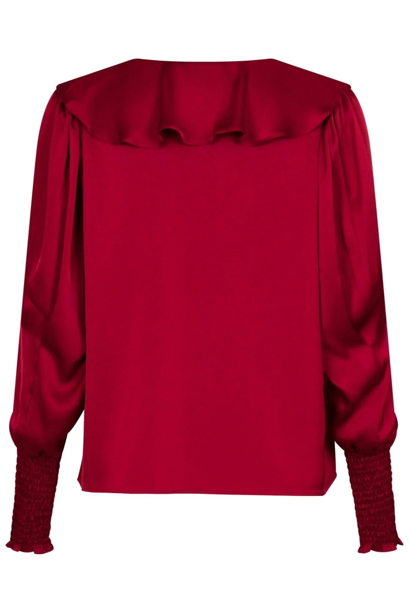 Sandie Sateen Blouse Wine - Image 10