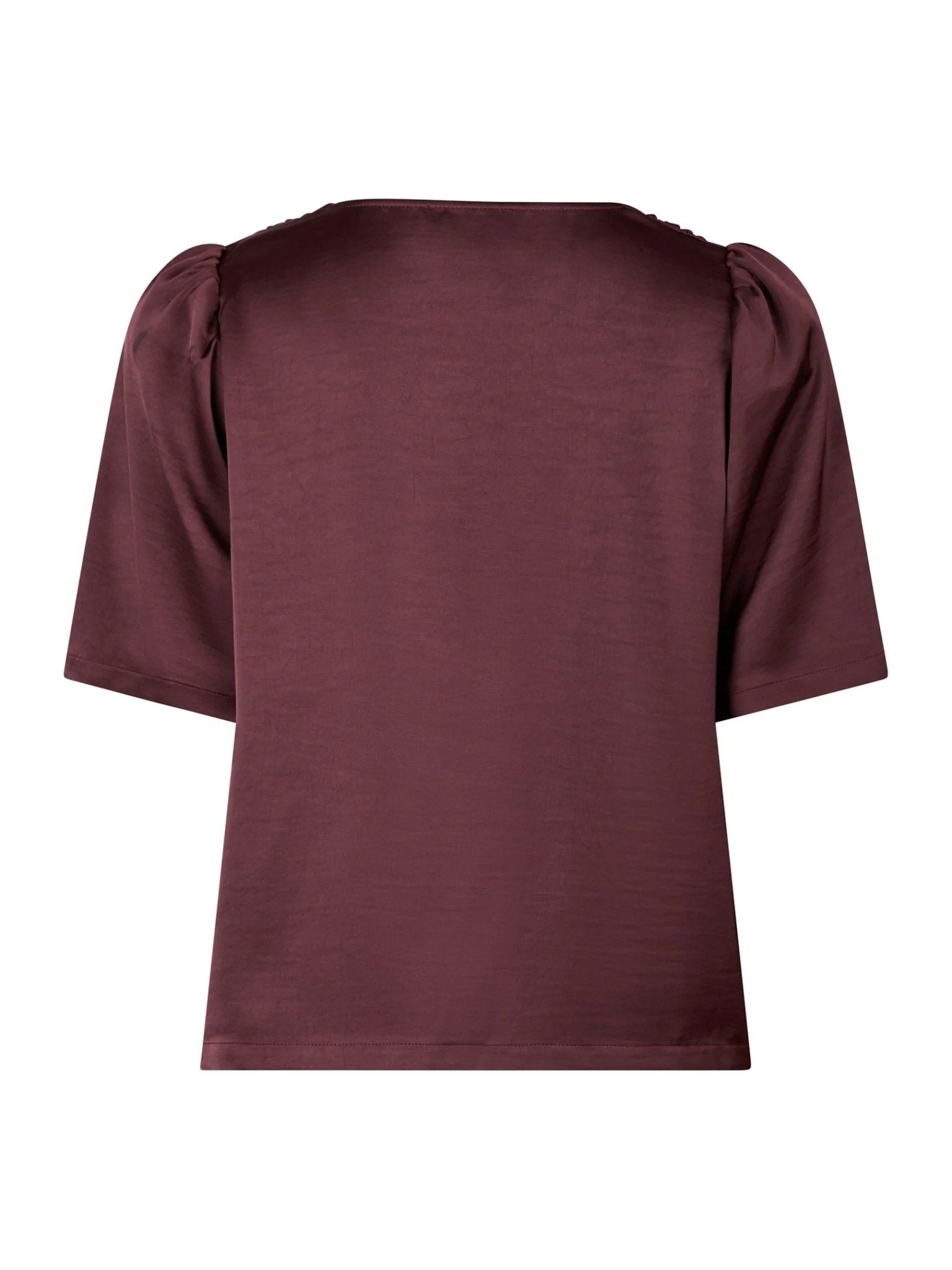 Largo Heavy Sateen Blouse Burgundy - Image 7