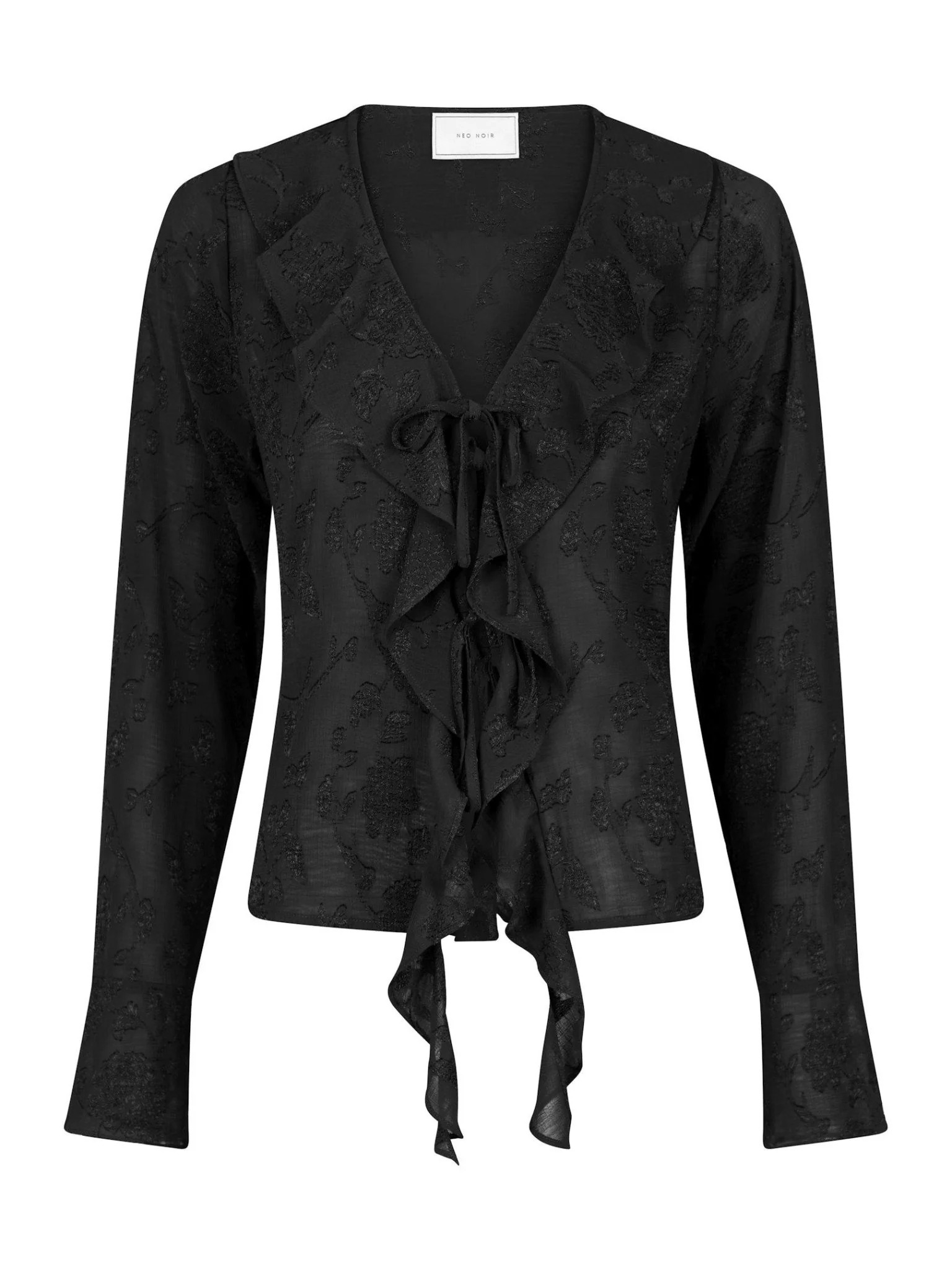Anika Burnout Blouse Black - Image 2