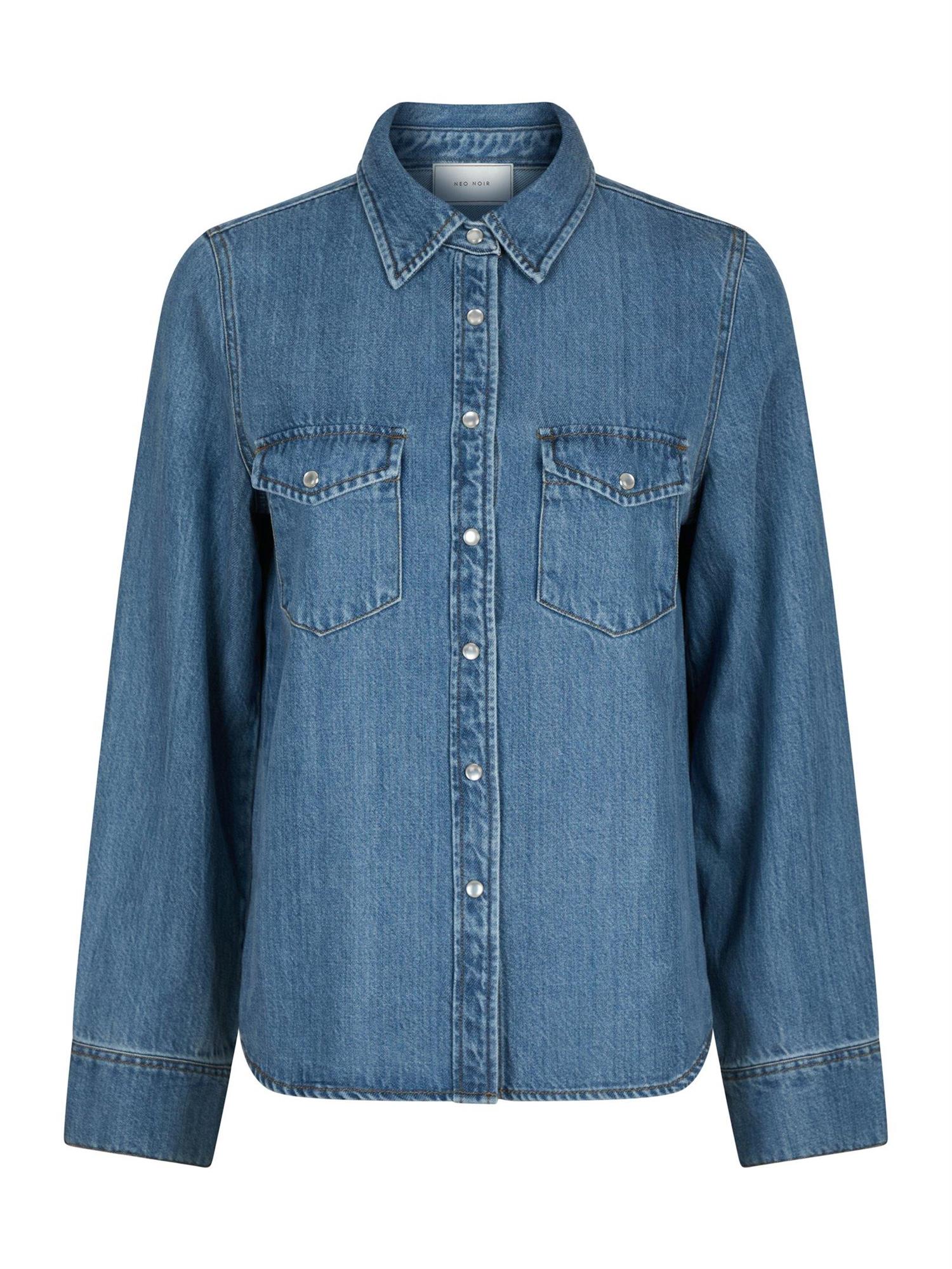 Roger Denim Shirt Vintage Blue - Image 2