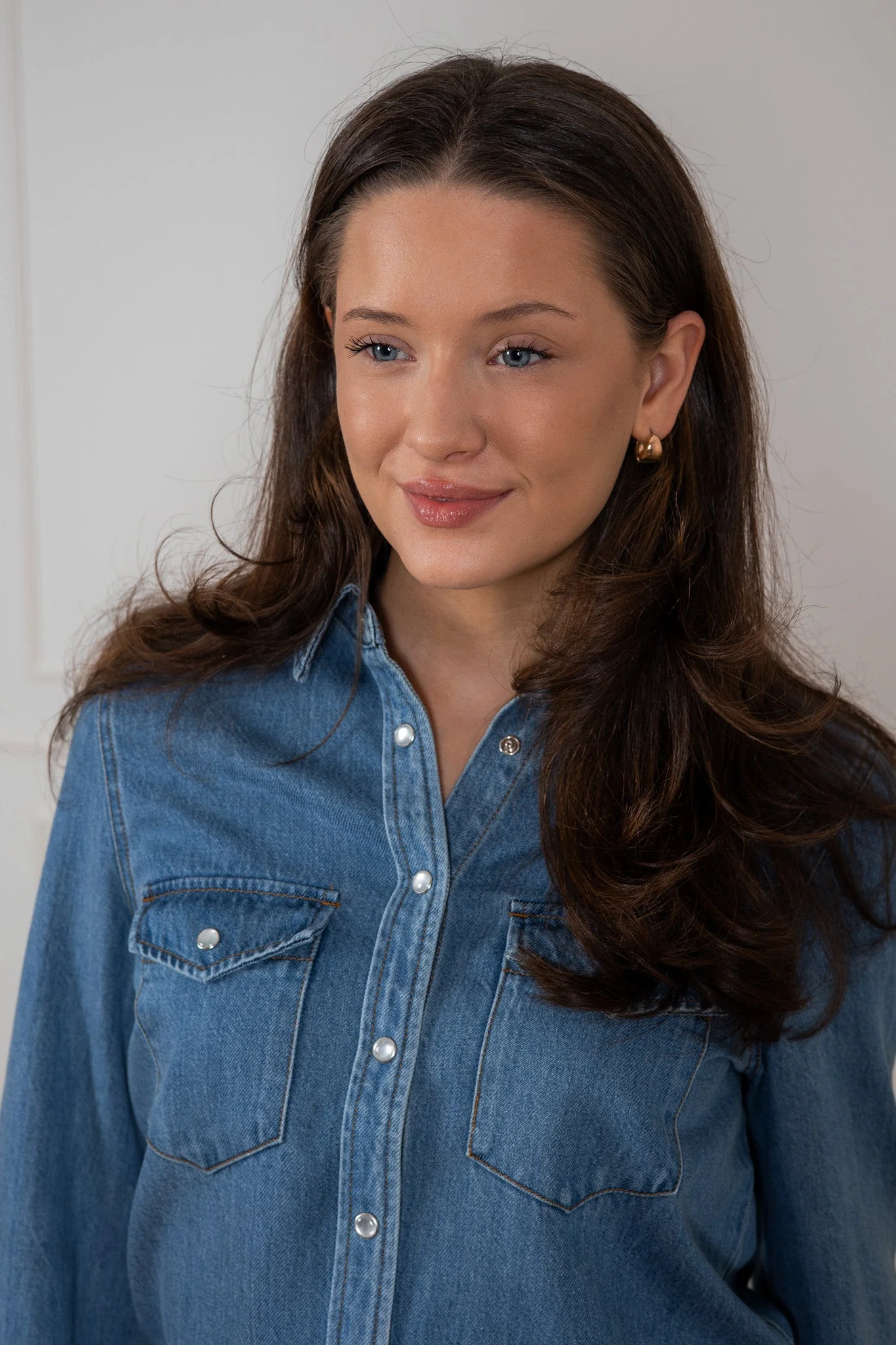 Roger Denim Shirt Vintage Blue - Image 7