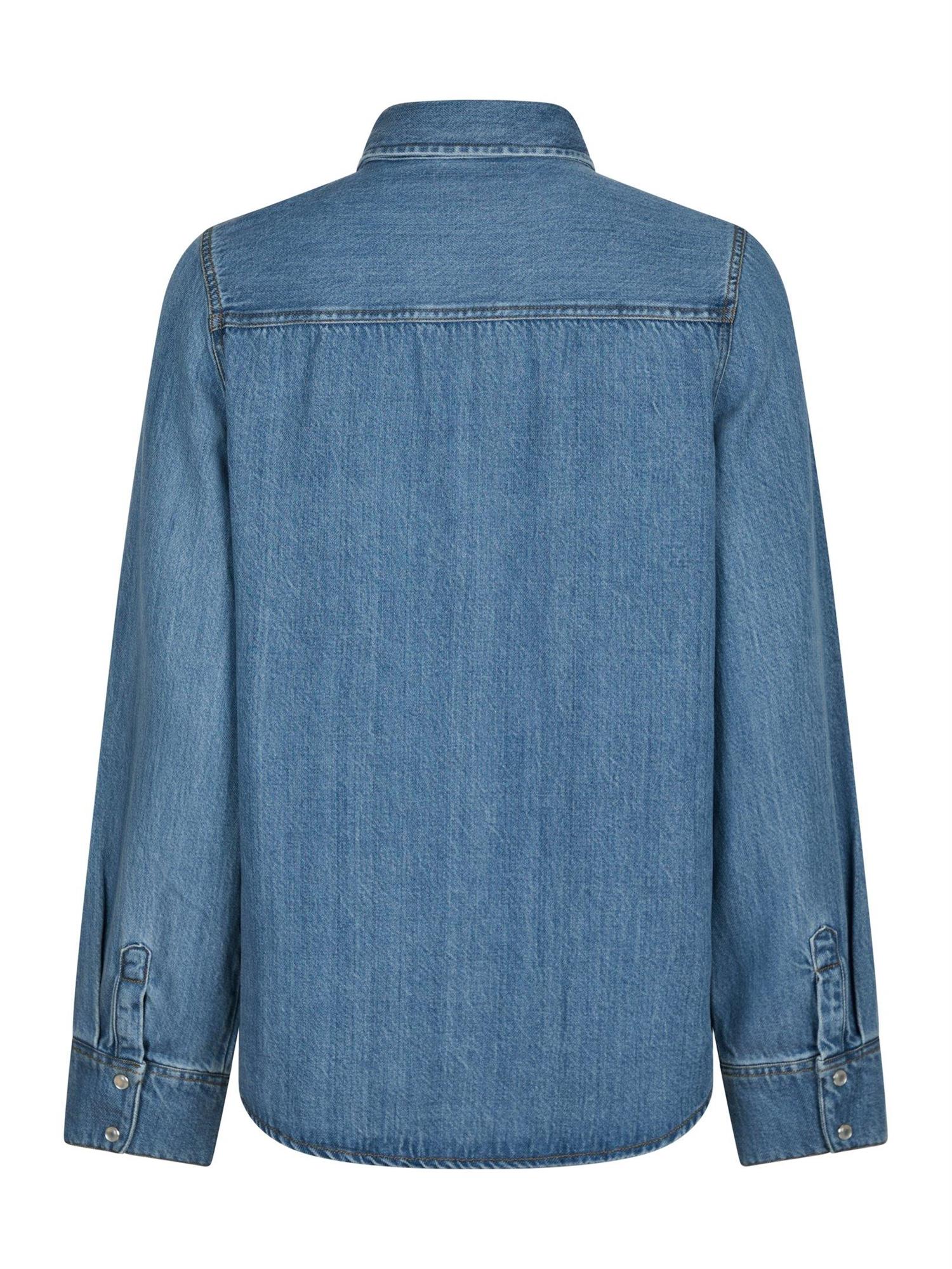 Roger Denim Shirt Vintage Blue - Image 8