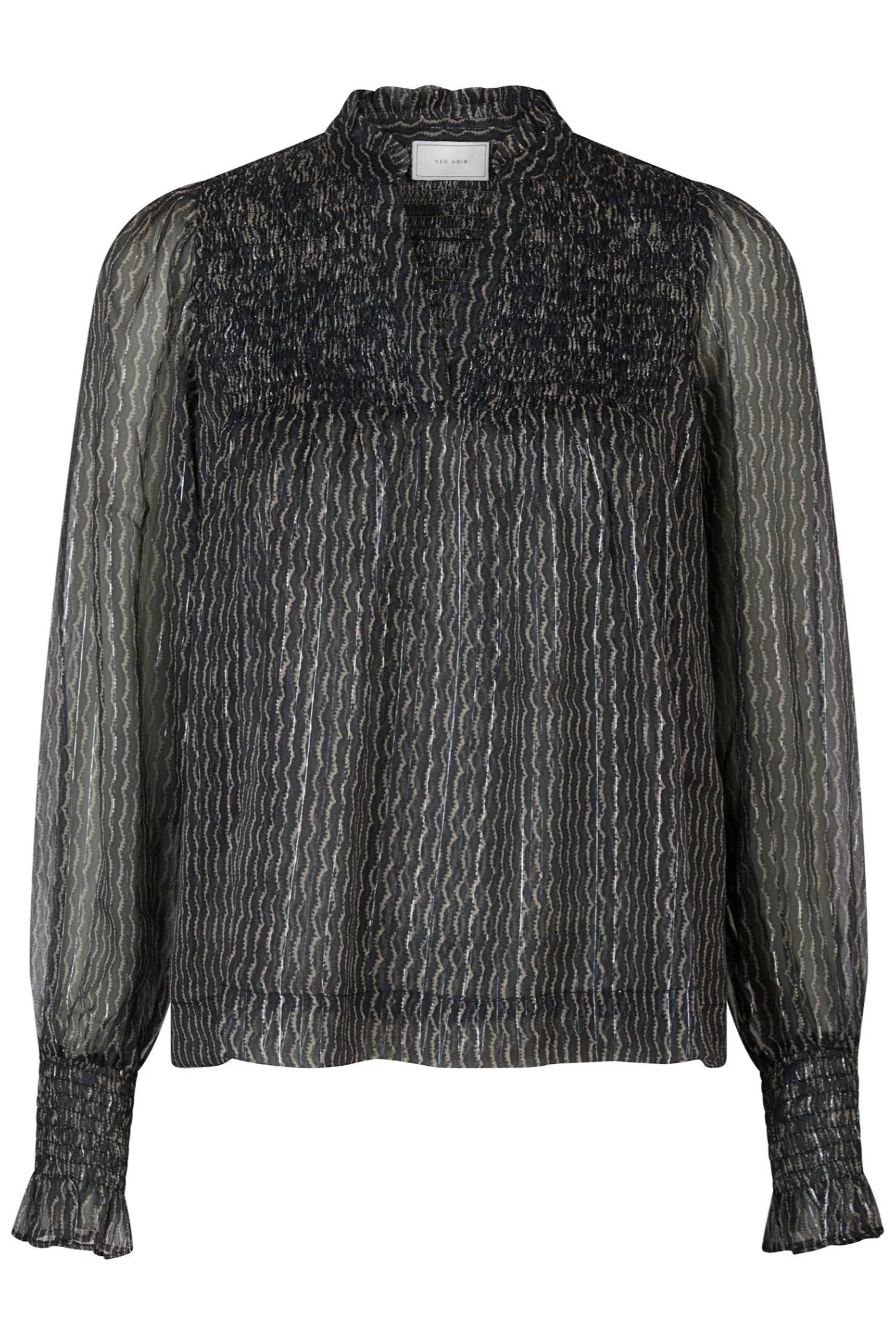 Jilliana Print Blouse Navy - Image 2