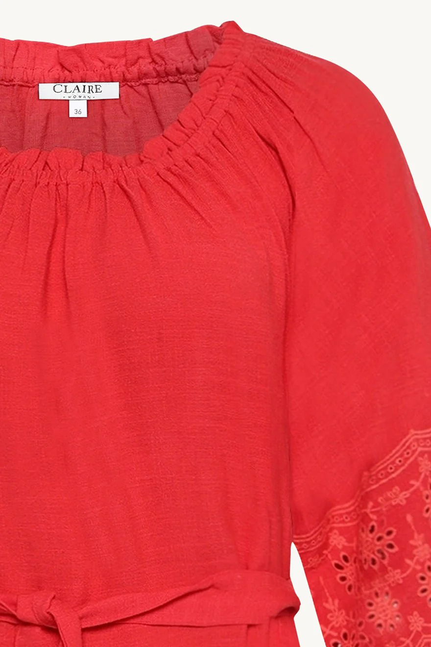 Danniella Dress Sweet Red - Image 3