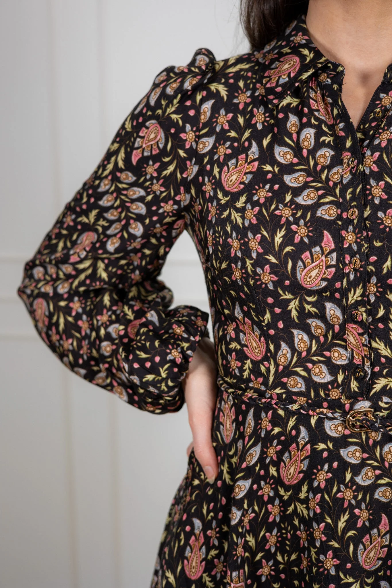 Striped Collared Midi Dress Petite Paisley - Image 5