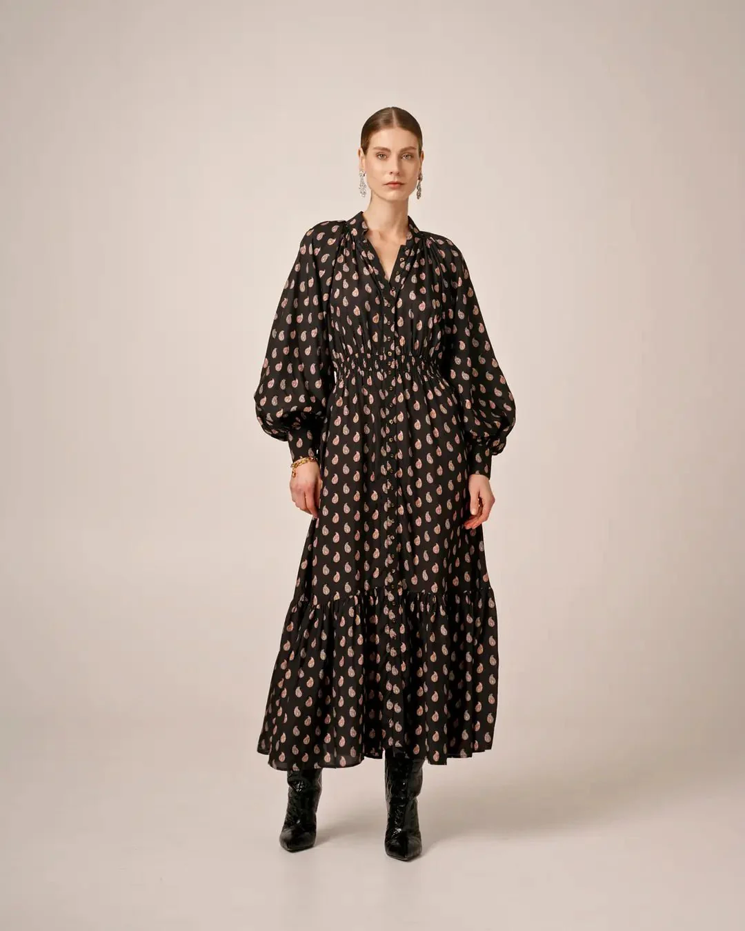 Viscose Maxi Dress Petite Paisley - Image 4