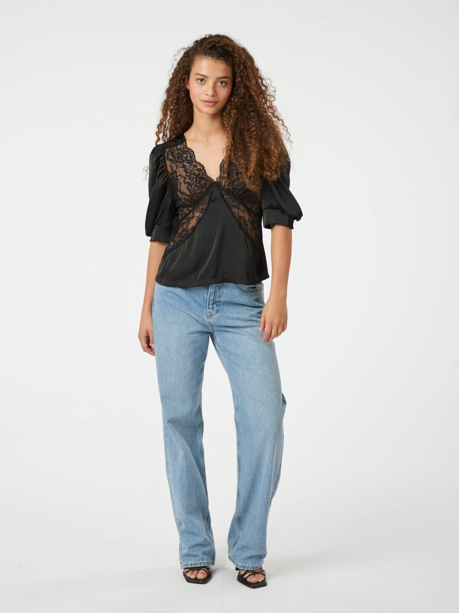 Ambrosi Lace Blouse Black - Image 7