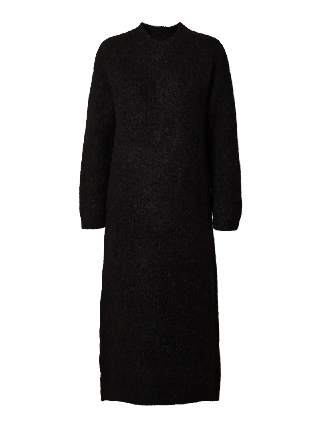 Gabella Ls Knit O-Neck Dress Camp Black - Image 2