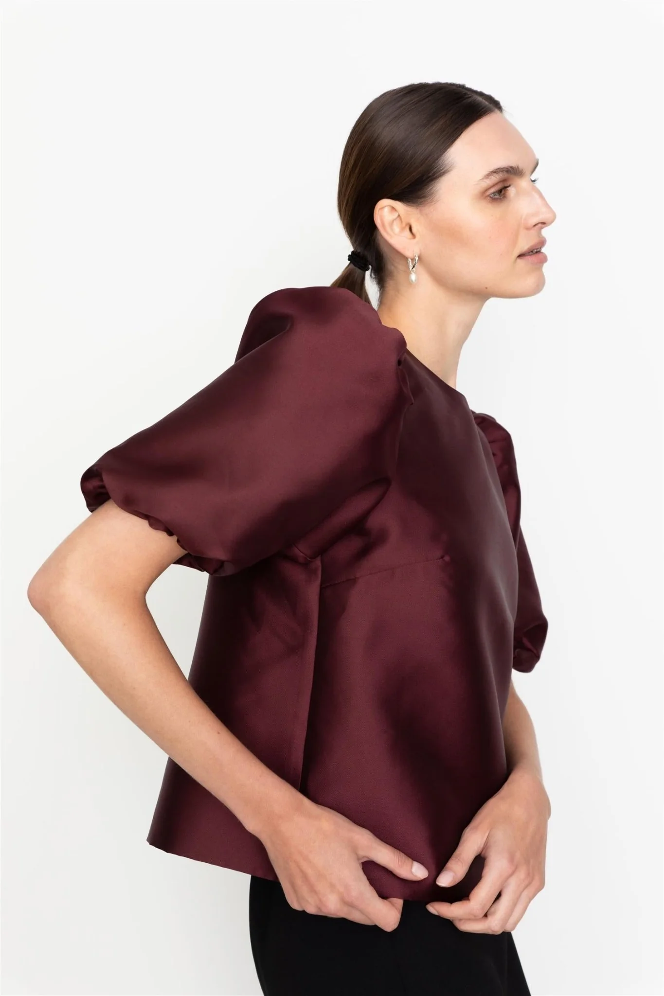 Becca Blouse Bordeaux - Image 2