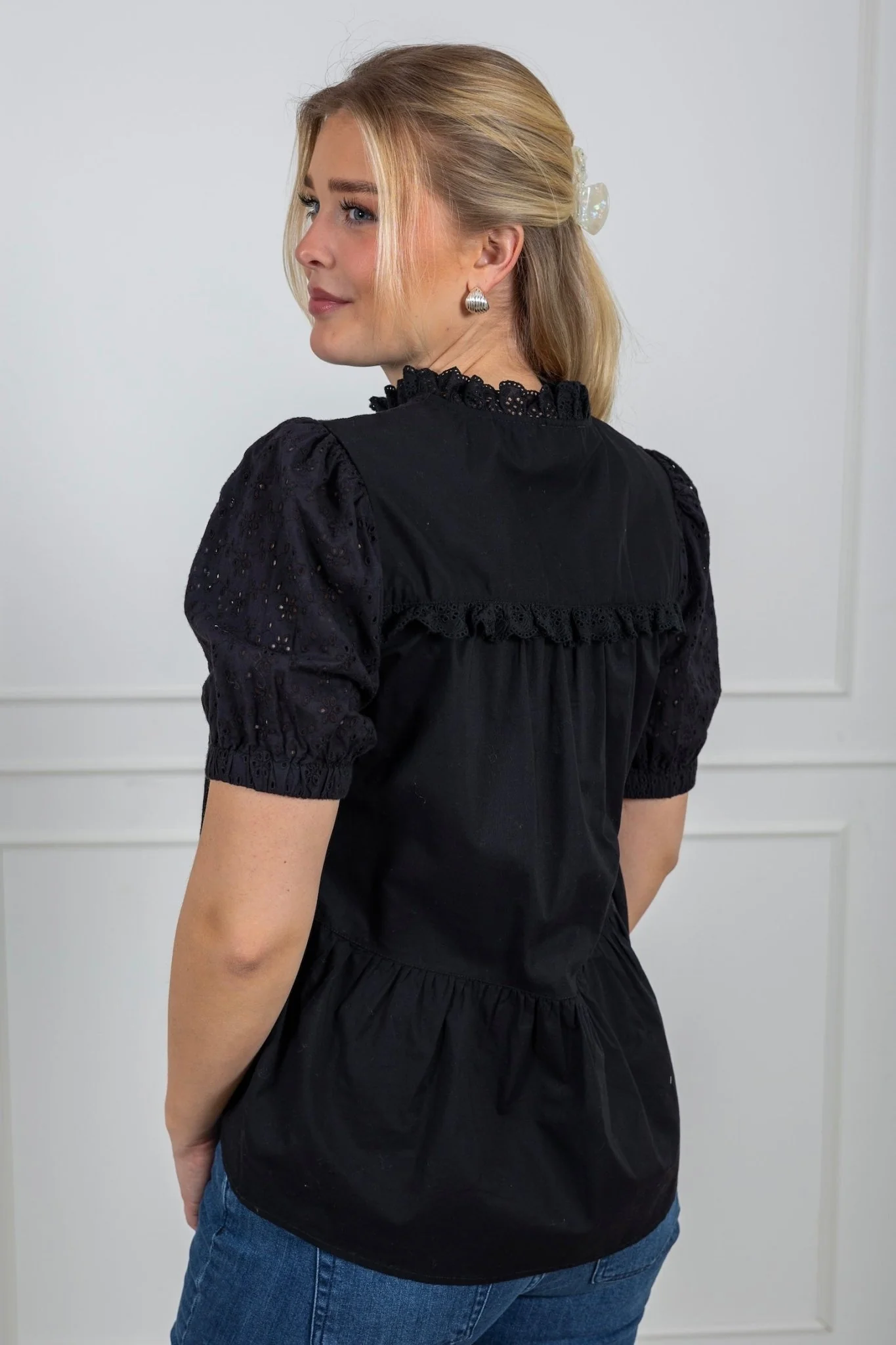 Bella Blouse Black - Image 2