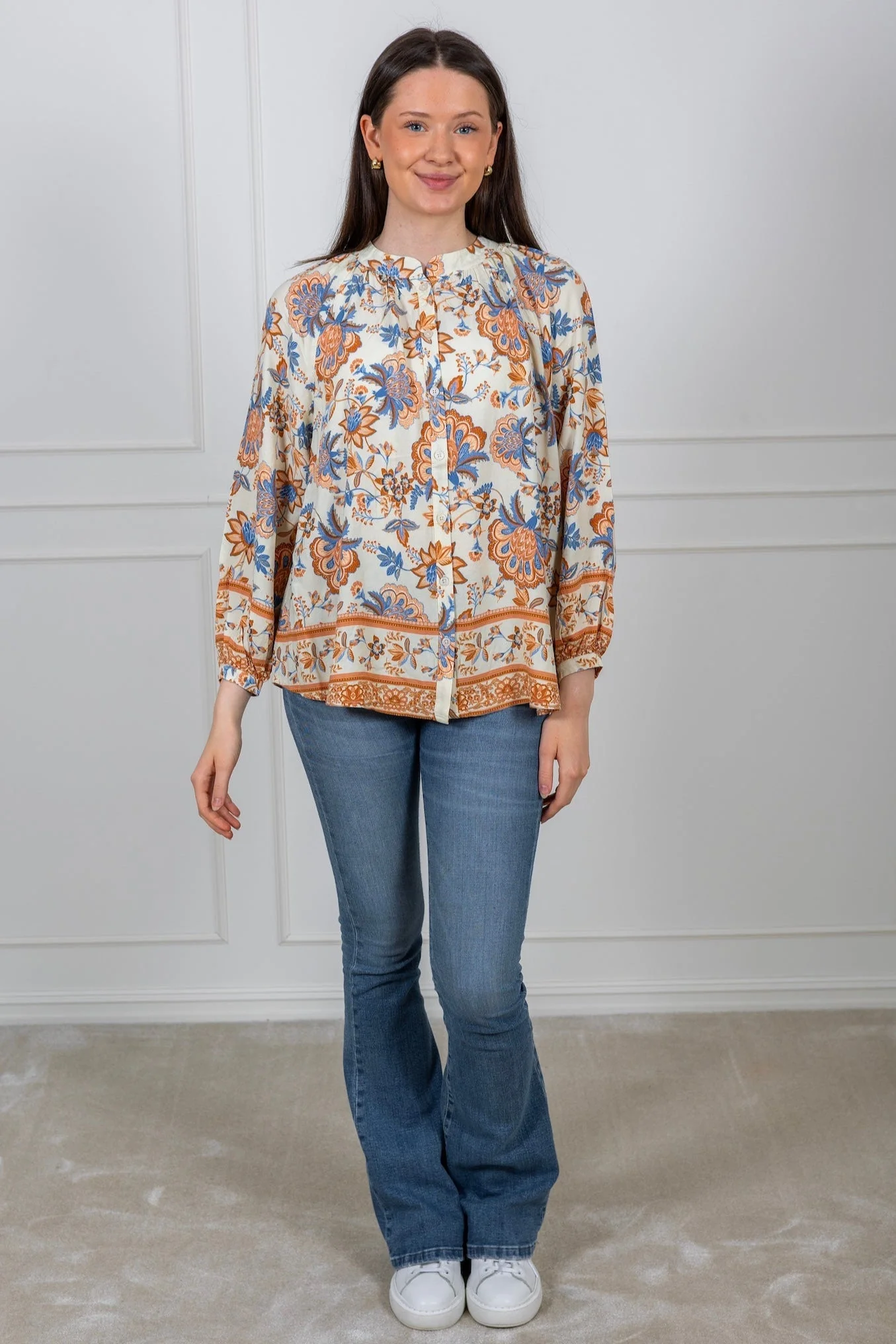 Thea Blouse Shaded Blue - Image 3