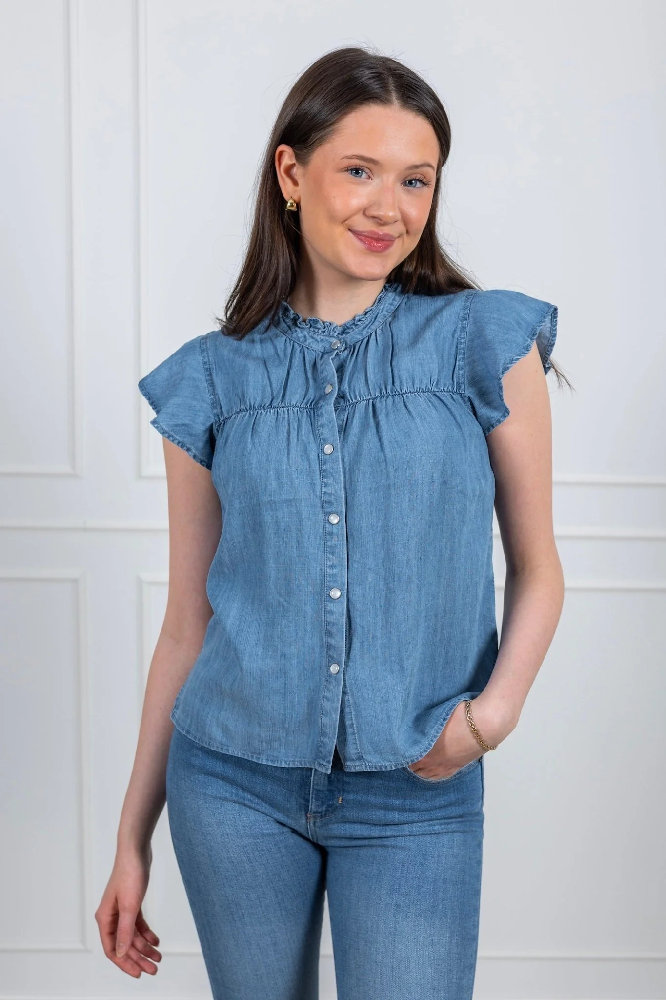 Mabel Blouse Navy