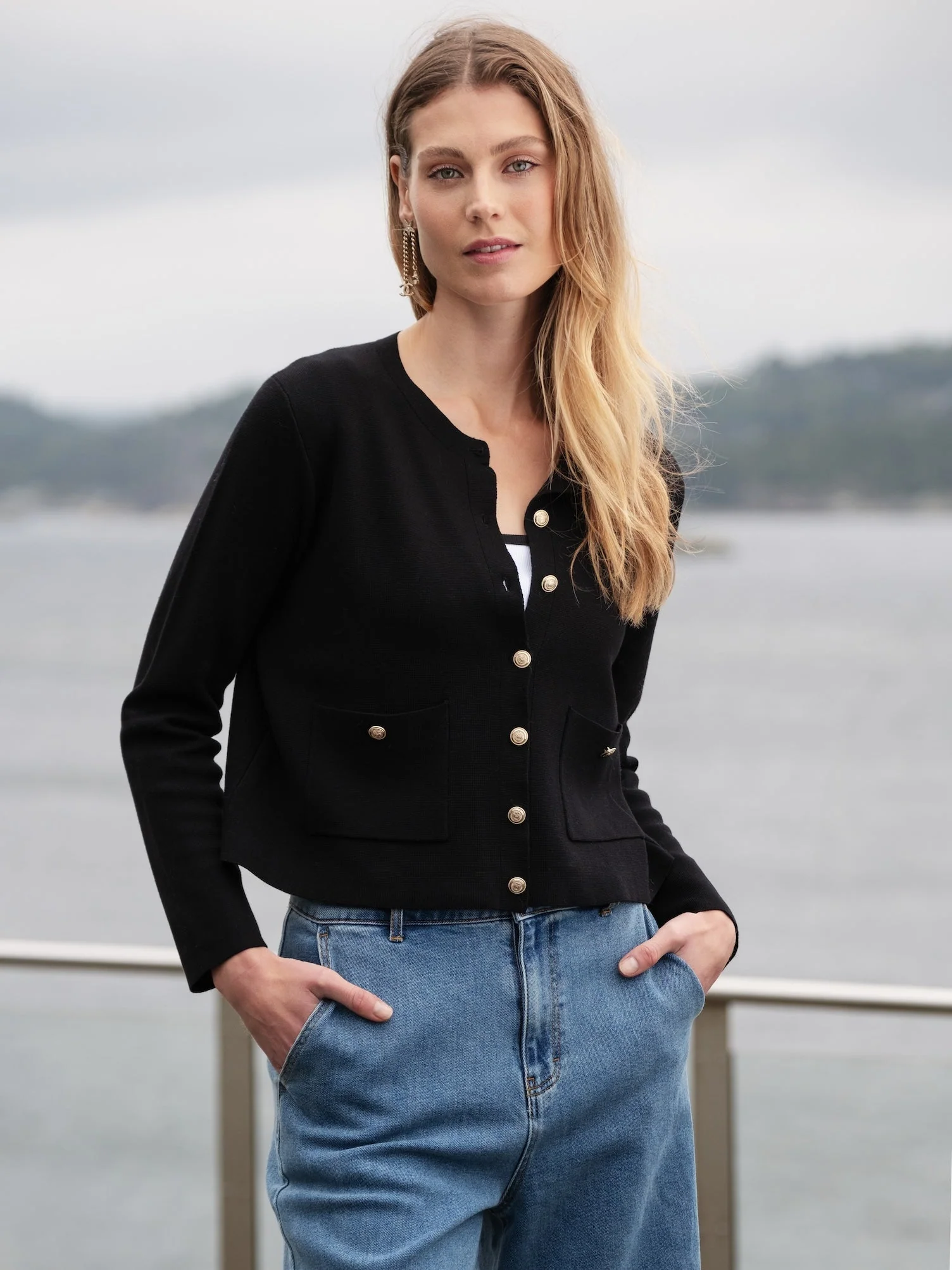 Mirabel Cardigan Black - Image 3
