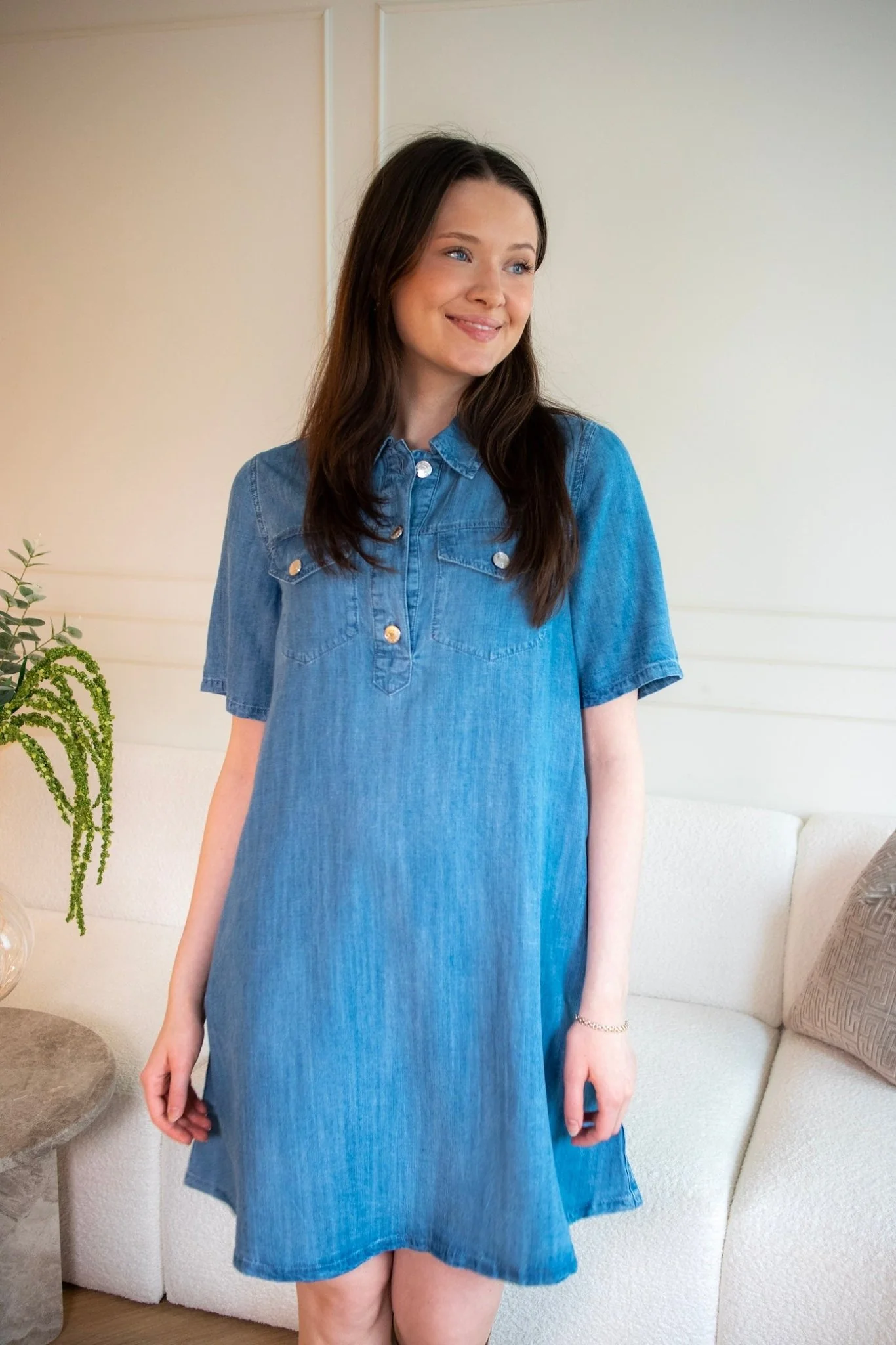 Molly Dress Navy - Image 8