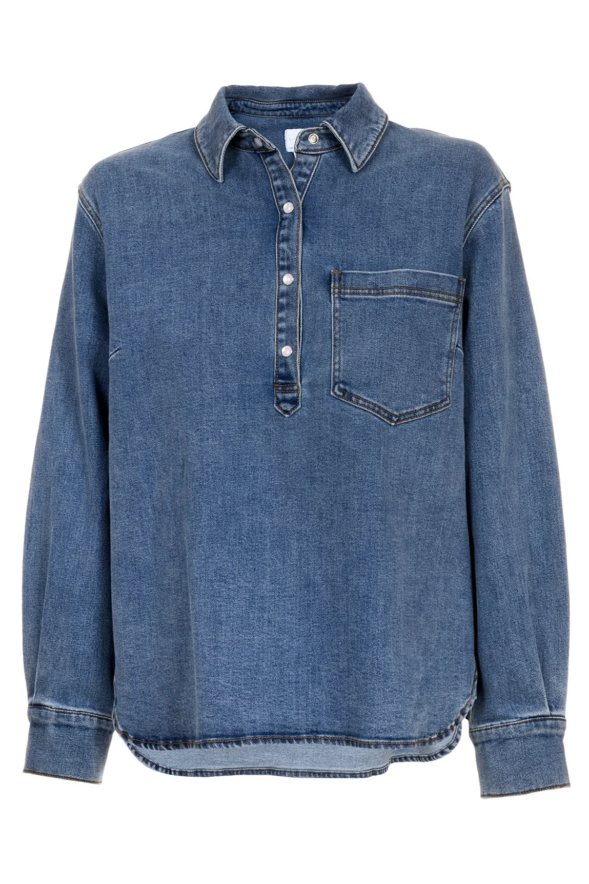 Andorra Blouse Lht Blue Denim - Image 2