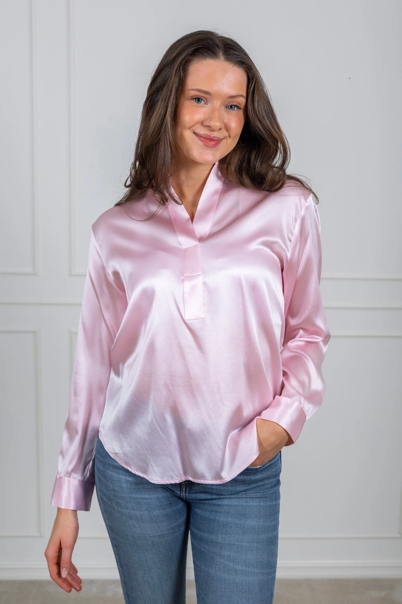 Leia Blouse Soft Pink - Image 4