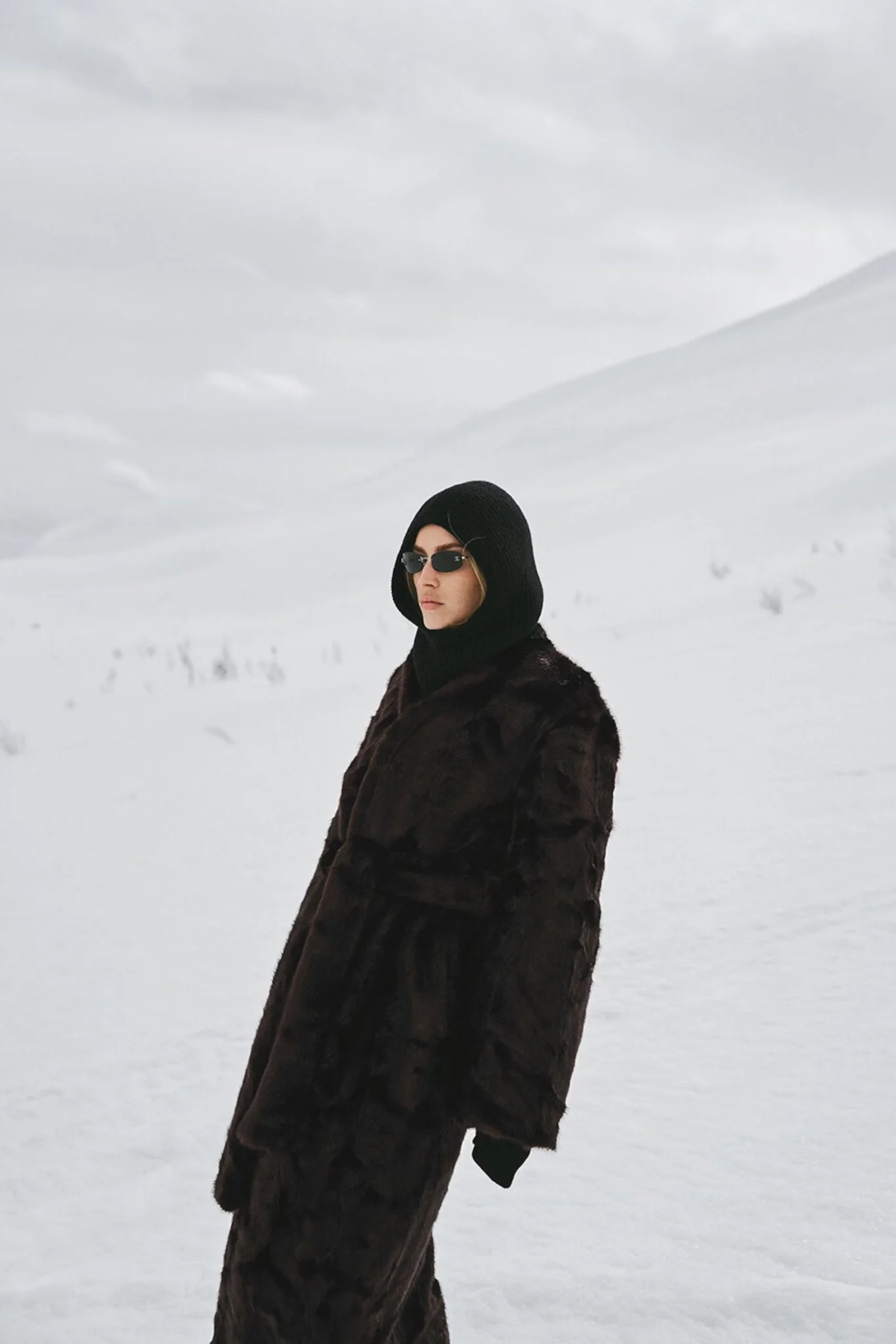 Vaujany Faux Fur Maxi Coat Rich Brown - Image 2