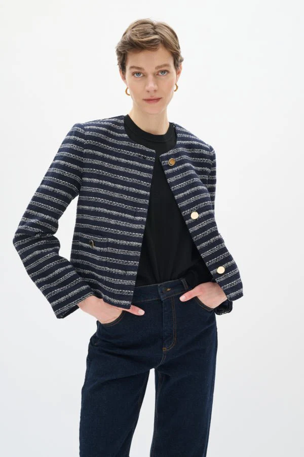 Yaxhaiw Jacket Marine Blue / Whisper White - Image 3