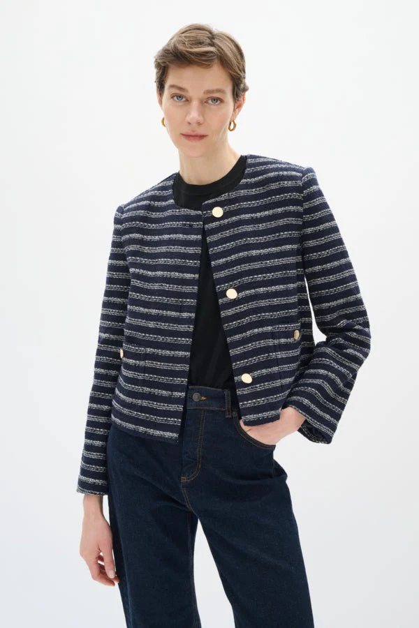Yaxhaiw Jacket Marine Blue / Whisper White - Image 8