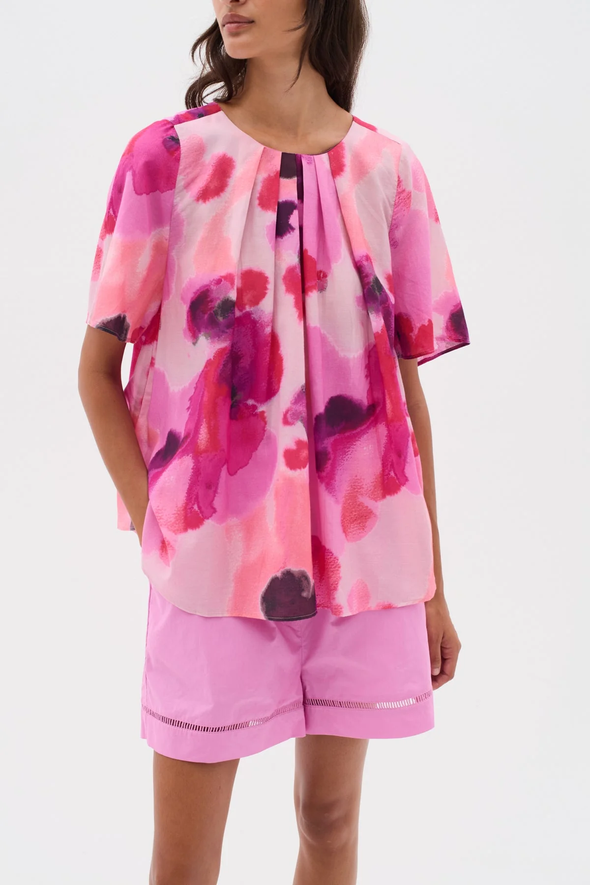 Freyahiw Top Pink Watercolor Drops - Image 4