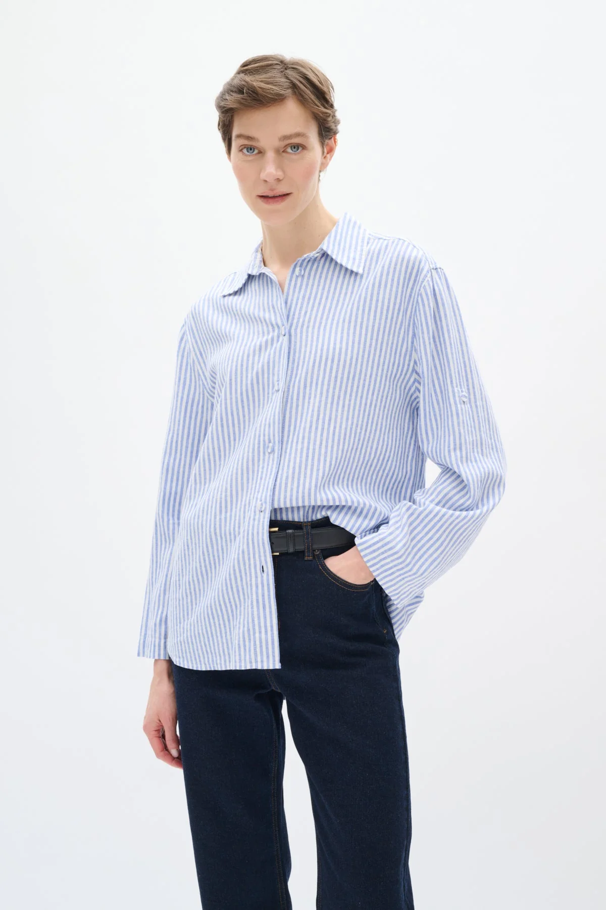 Rimoneiw Shirt Blue / White - Image 4