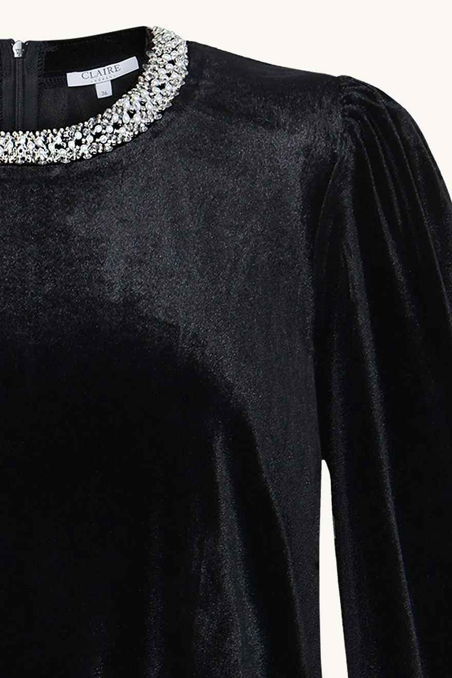Alondra Blouse Black - Image 3