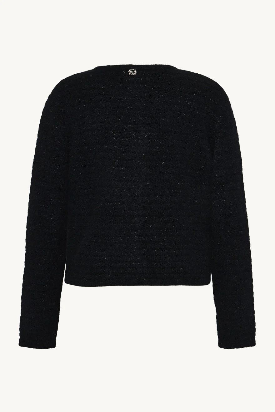 Casilda Knit Jacket Black - Image 2