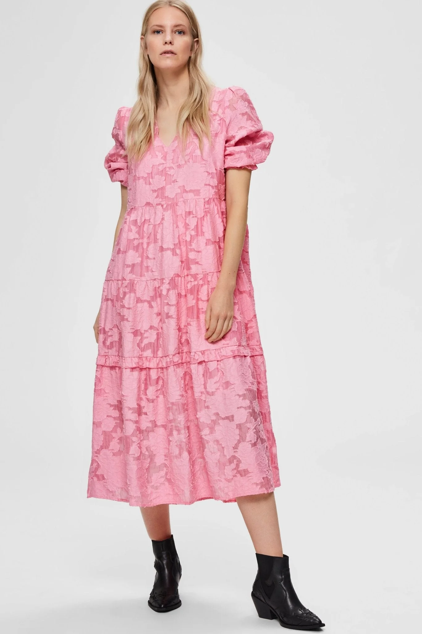 Sadie 3/4 Midi Dress B Rosebloom - Image 11