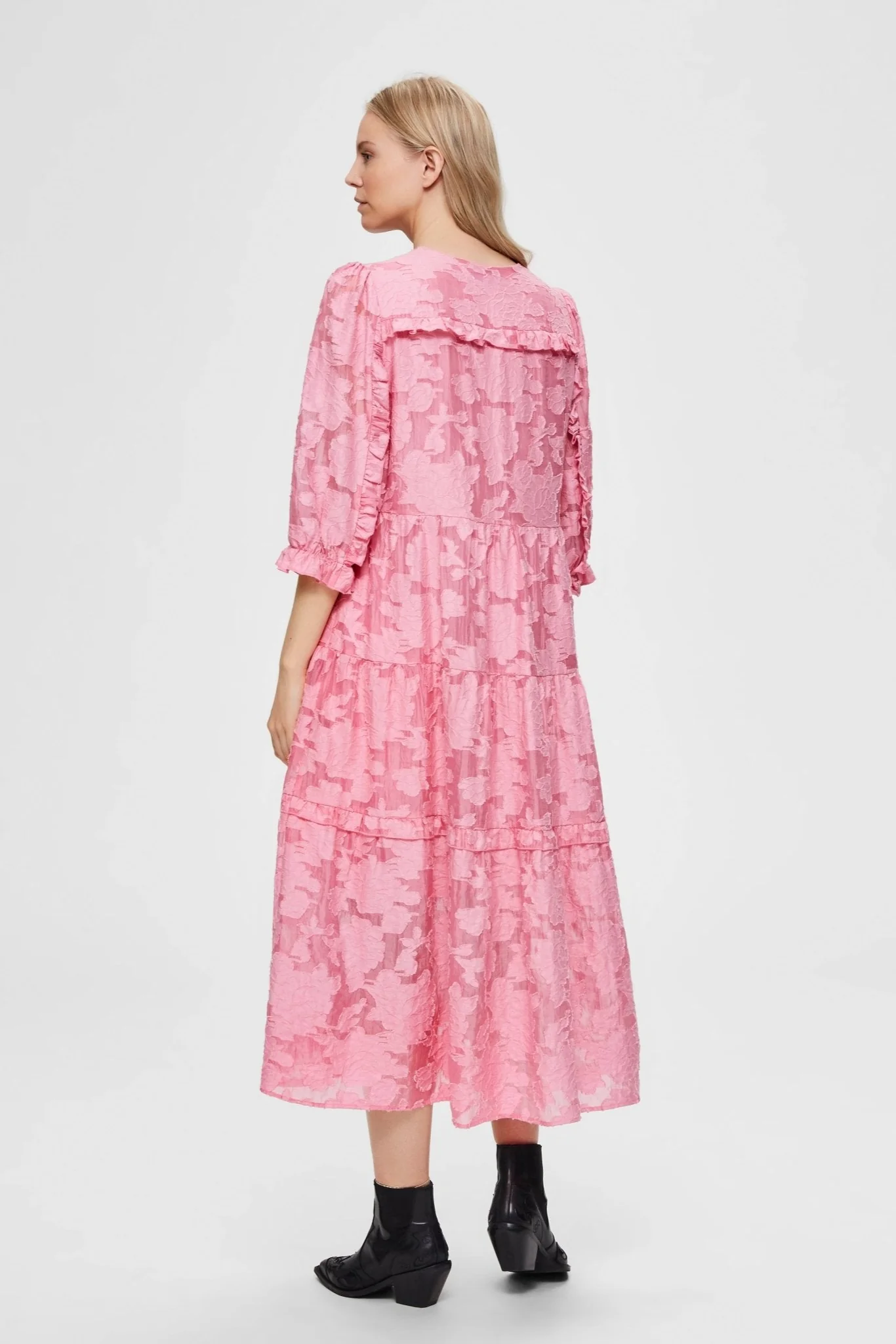 Sadie 3/4 Midi Dress B Rosebloom - Image 14