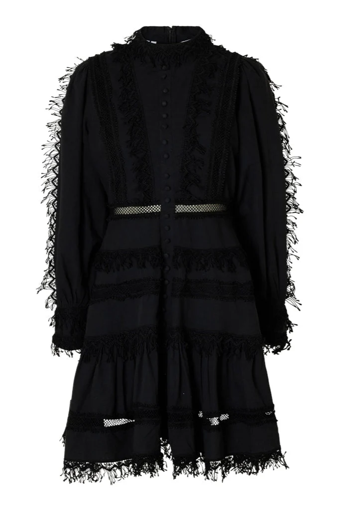 Silja Ls Short Dress Black - Image 2