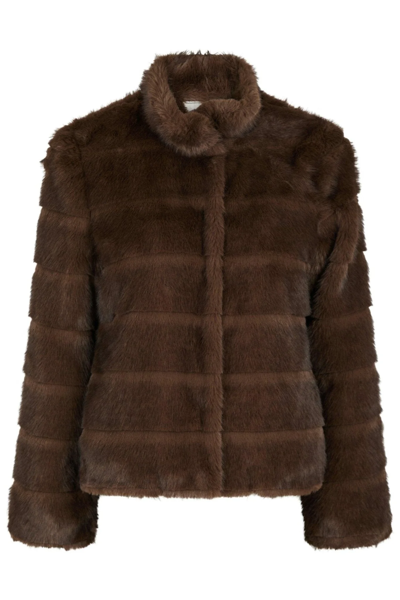 Kahlia Shaved Faux Fur Coat Brown - Image 2