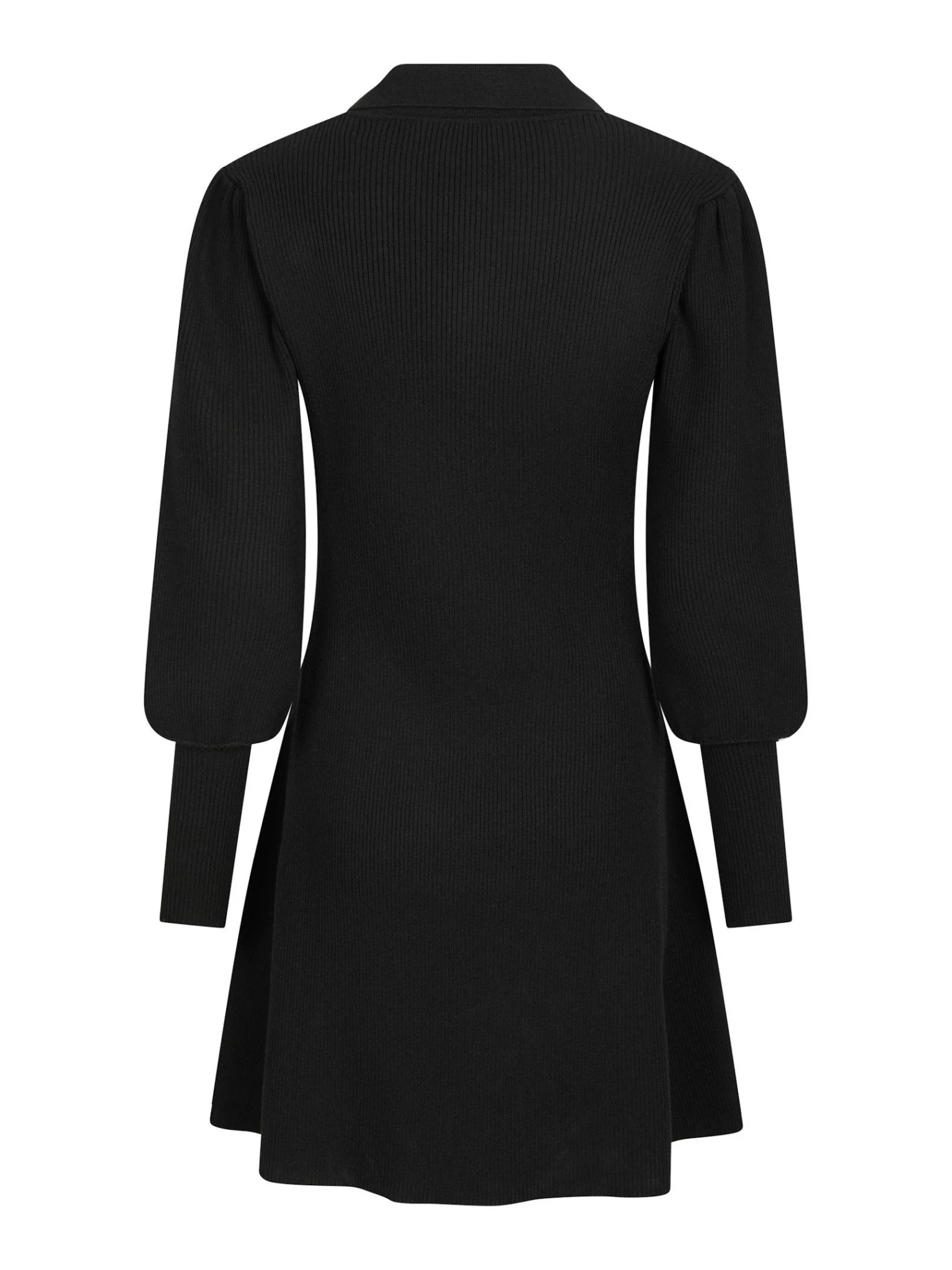 Polli Rib Knit Dress Black - Image 6