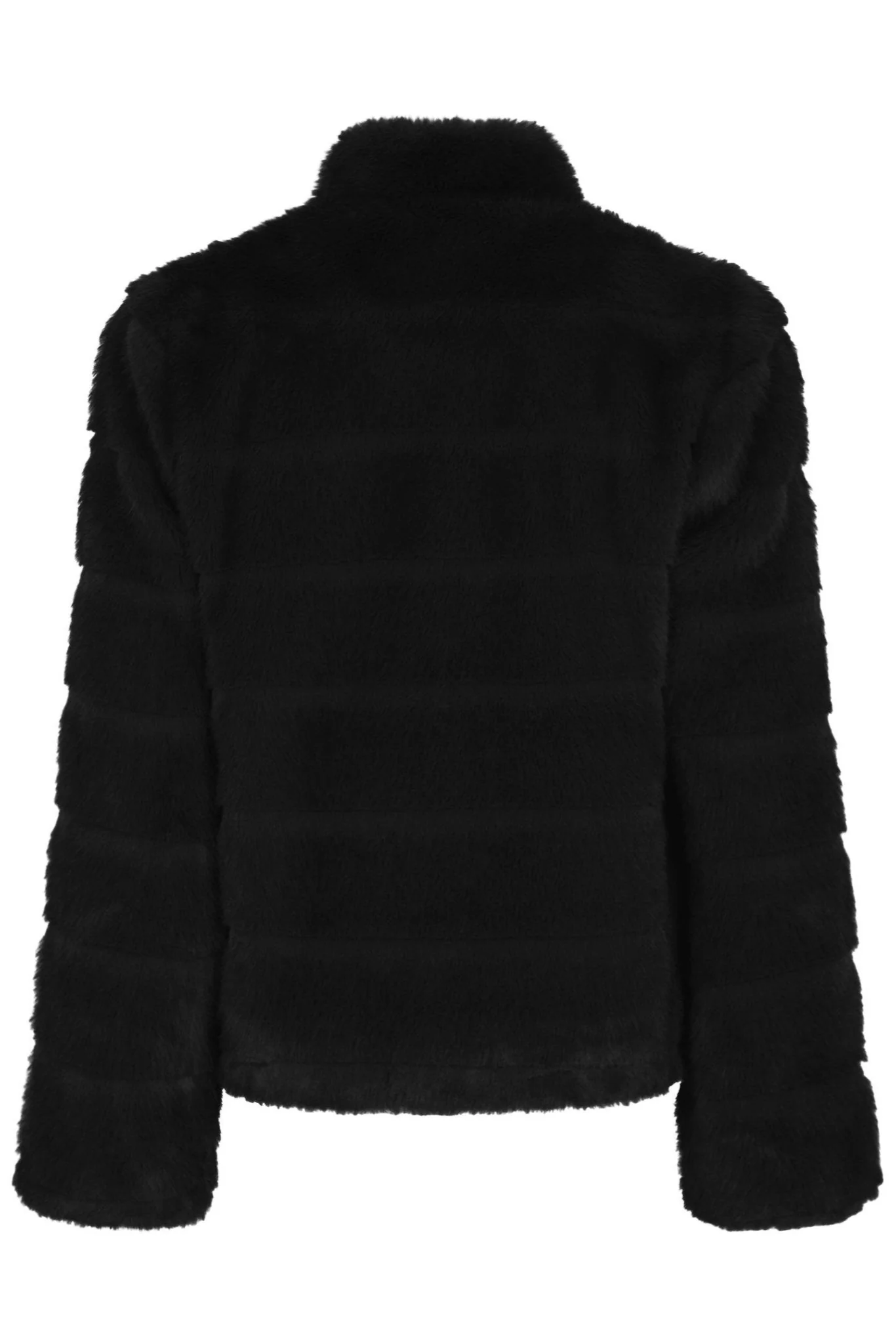 Kahlia Shaved Faux Fur Coat Black - Image 6
