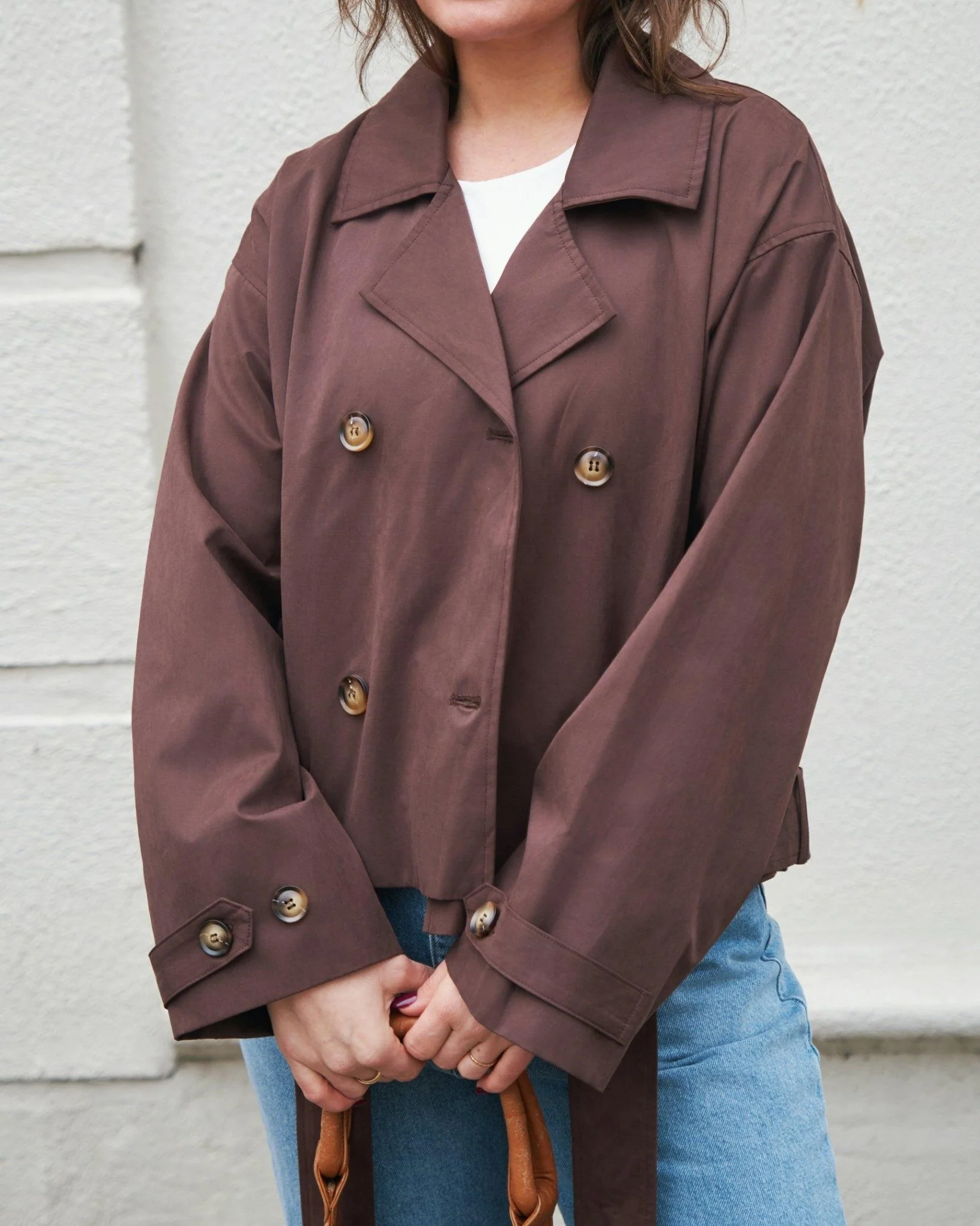 Sia F Jacket Chocolate Brown - Image 3