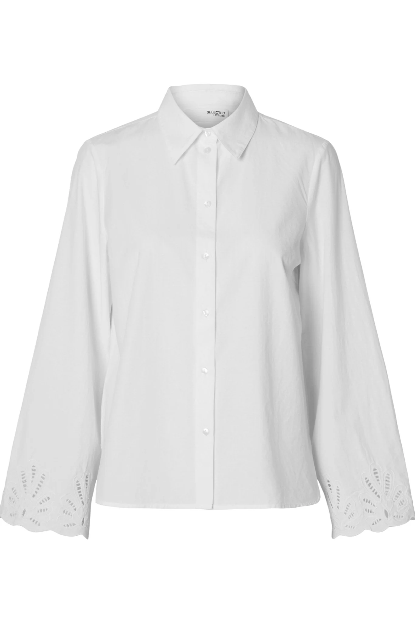 Dahlia Ls Broderi Shirt Bright White - Image 2