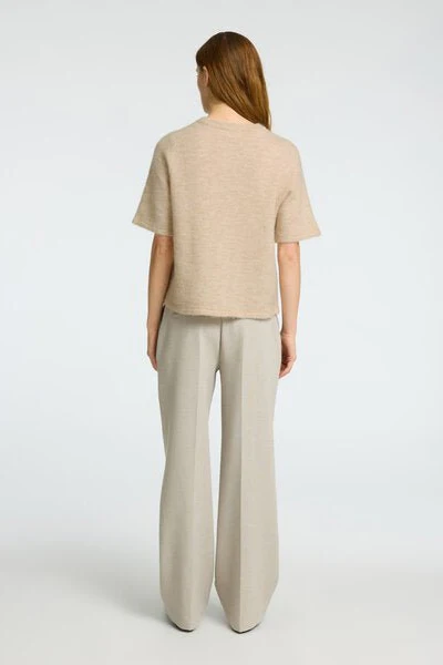 Lulu 2/4 Knit Cardigan Birch Melange - Image 11