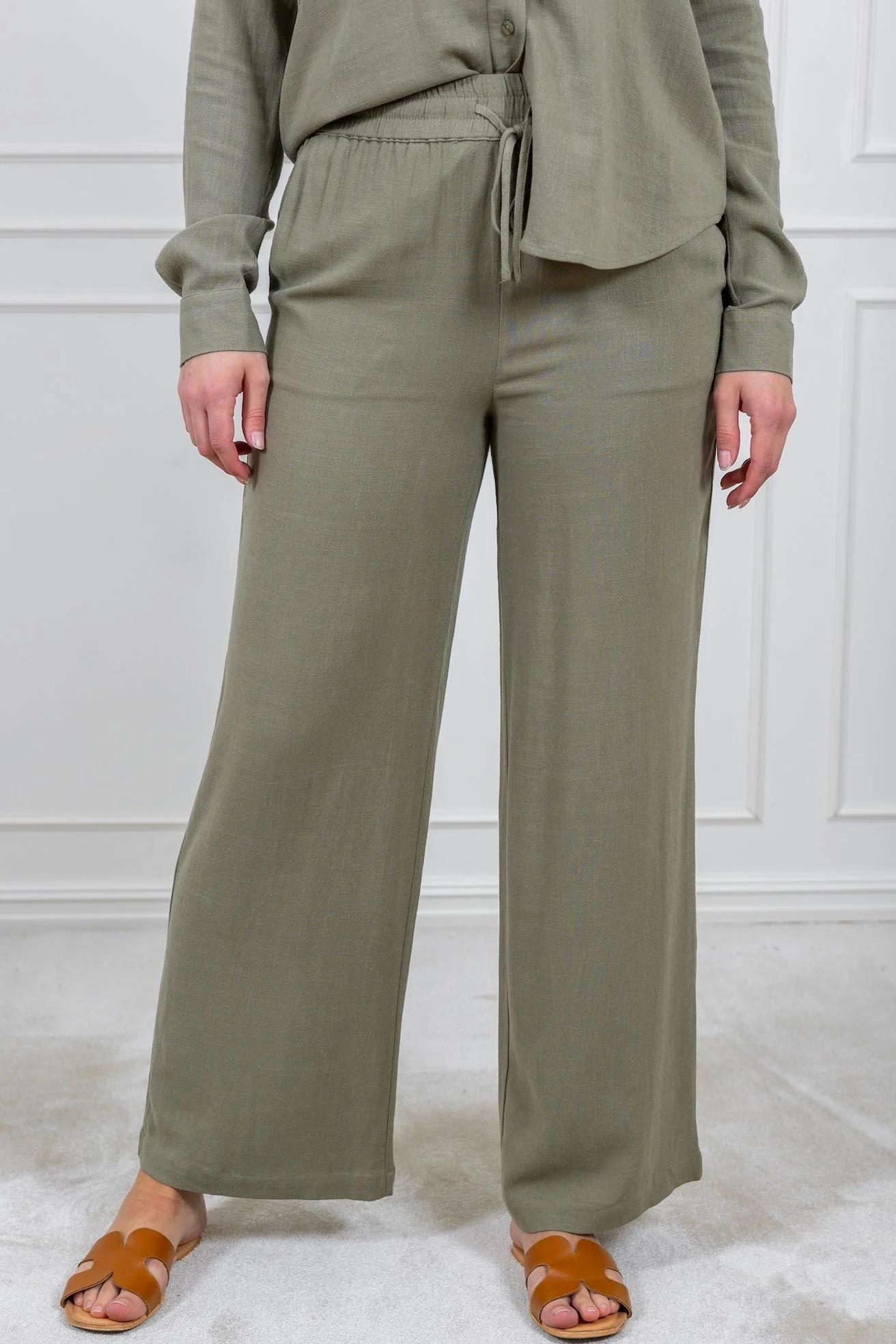 Viva-Gulia Hw Long Sun Pant Vetiver