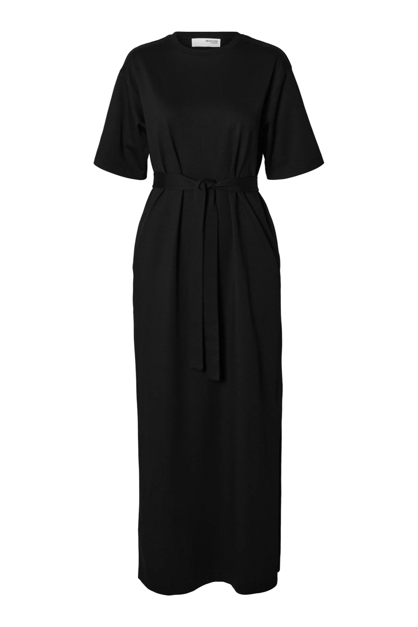 Essential Ss Pocket Ankle Dress Black - Image 2