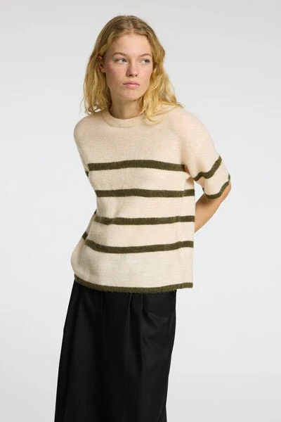 Maline-Liliana 2/4 Knit O-Neck Birch Kalamata - Image 10