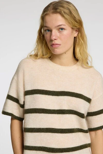 Maline-Liliana 2/4 Knit O-Neck Birch Kalamata - Image 9