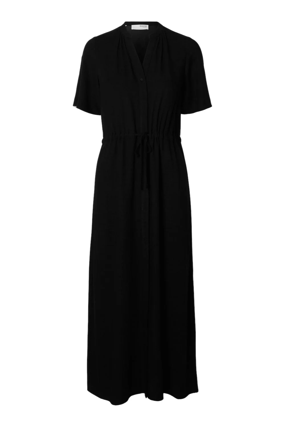 Viva-Damina Ss Ankle Sun Dress Black - Image 2