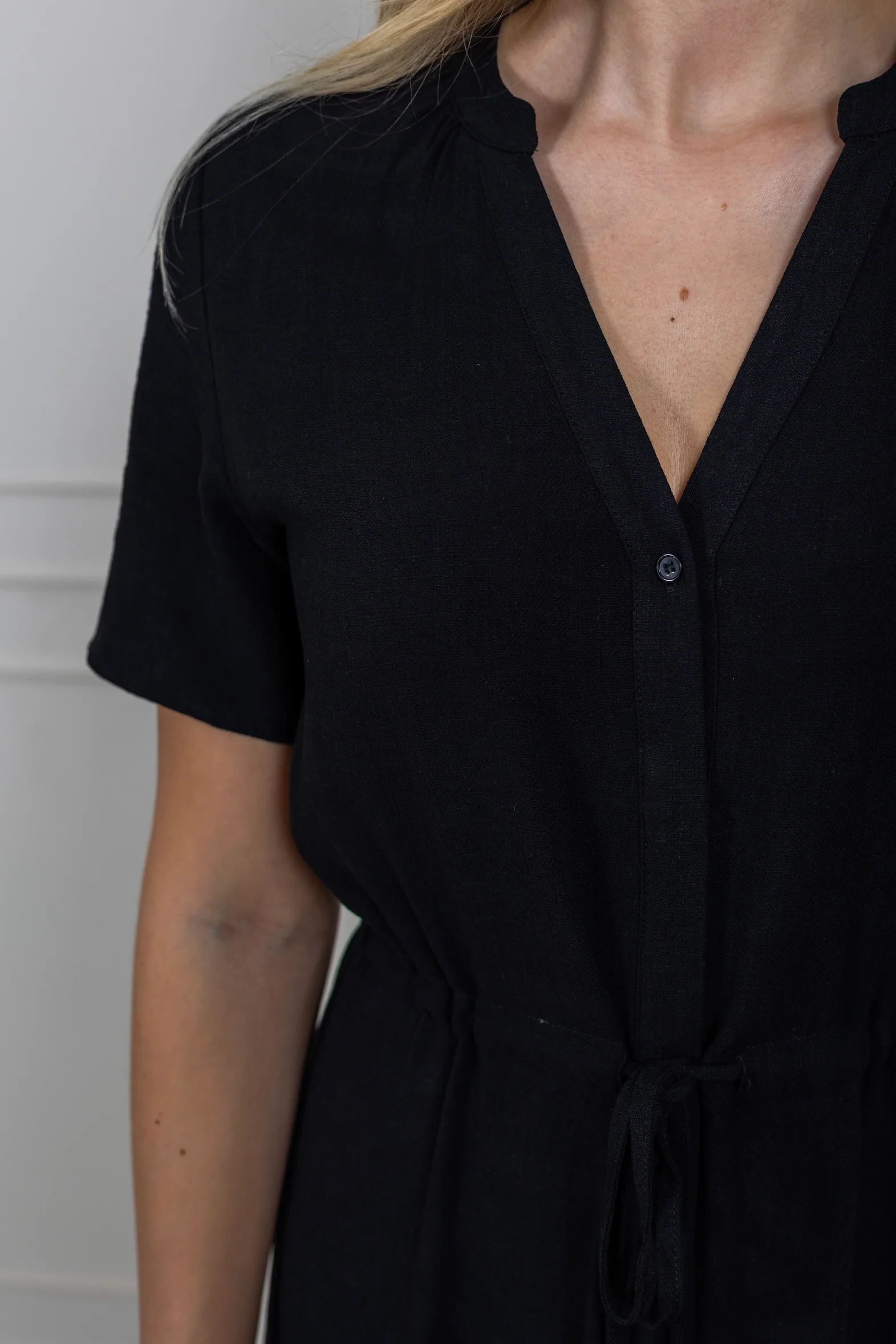 Viva-Damina Ss Ankle Sun Dress Black - Image 6