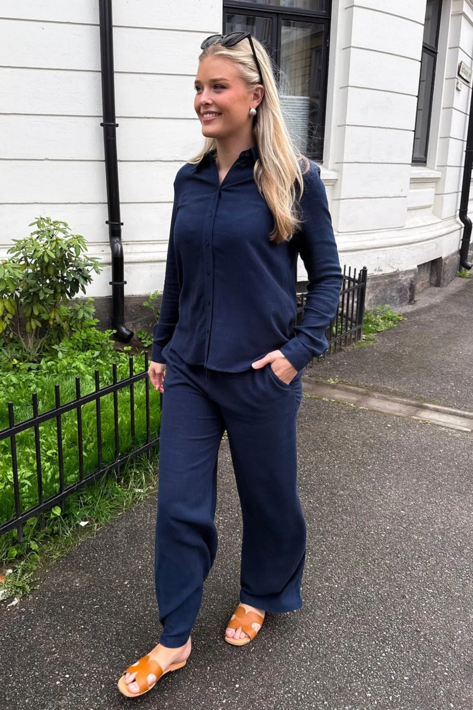 Viva-Gulia Hw Long Sun Pant Dark Sapphire - Image 9